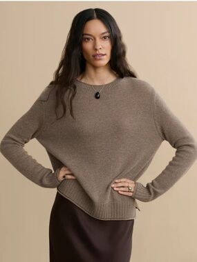 Jenni Kayne Everyday Sweater Taupe Size Small
